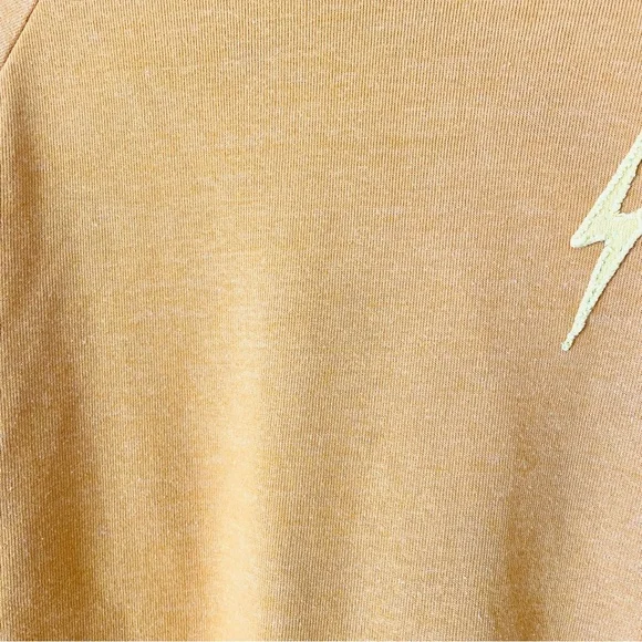 Aviator Nation XS Bolt Stitch Sweatshirt in Nugget gold - Picture 7 of 8